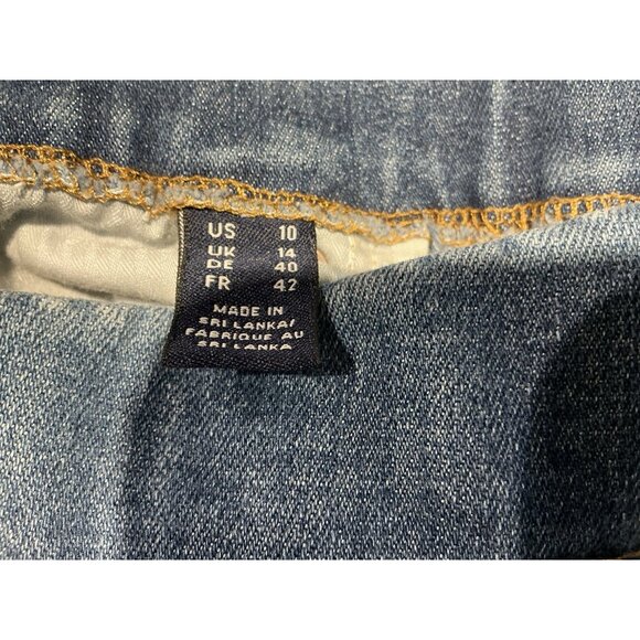 Lands End Jeans Size 10 Women’s Elastic Pull On Light Wash 5 Pocket - Picture 6 of 9